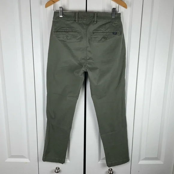 Abercrombie & Fitch Athletic Skinny Stretch Chino Pants Men’s 28x28 Army Green - Picture 6 of 13